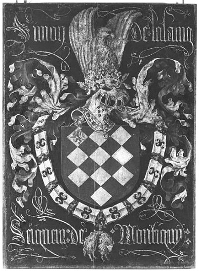 Coat of Arms of Simon de Lalaing (1405-76) Seigneur of Montigny, 1st Chapter of the Order of the Gol von Flemish School