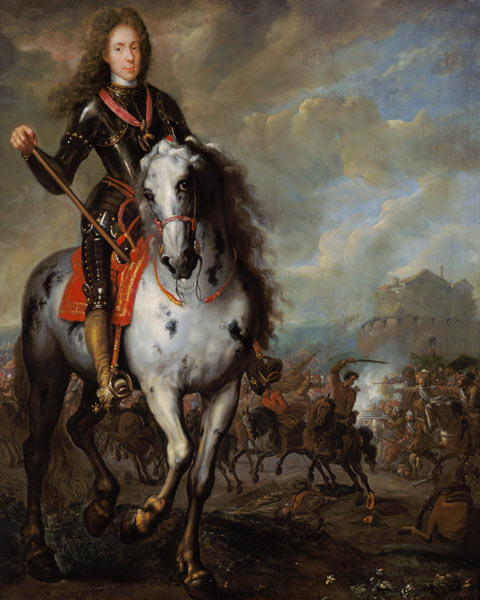 Equestrian Portrait of Prince Eugene de Savoie (1663-1736) von Flemish School