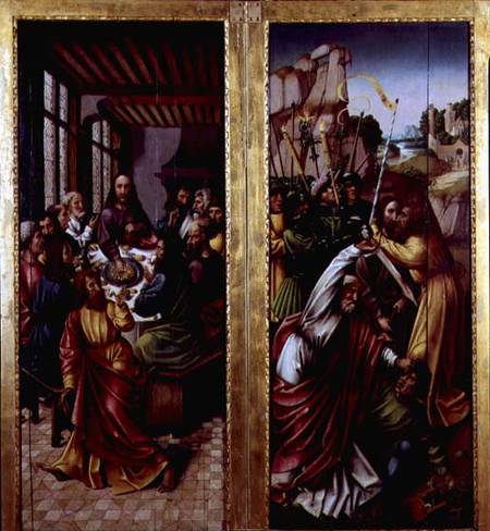 Kiss of Judas and Last Supper von Flemish School