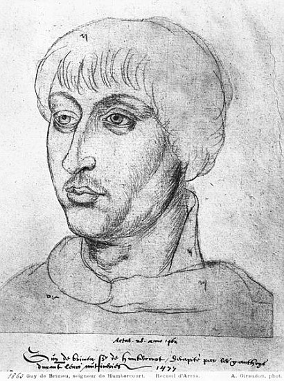 Ms 266 fol.214 Guy de Brimeu, Lord of Humbercourt, from ''The Recueil d''Arras'' von Flemish School