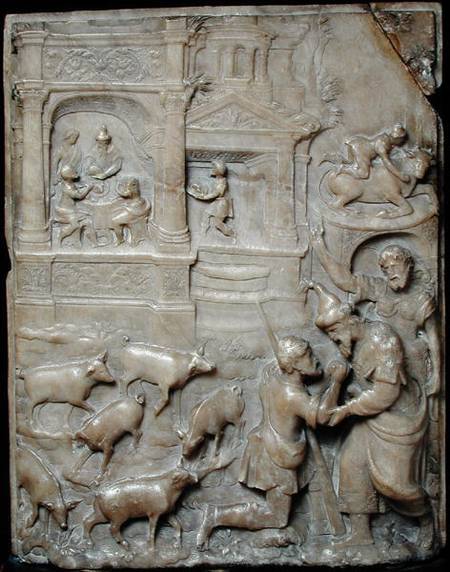 Relief depicting the Return of the Prodigal Son, from Malines von Flemish School