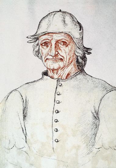 Ms 266 fol.275 Portrait of Hieronymus Bosch (145-1516) from the 'Receuil d'Arras'
