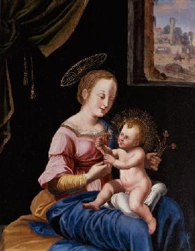 Virgin and Child with the Flight into Egypt