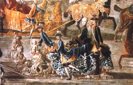 The Imperial Sleigh Ride on the occasion of the marriage of Emperor Joseph II of Austria to his 2nd von F.M.A. Auerbach