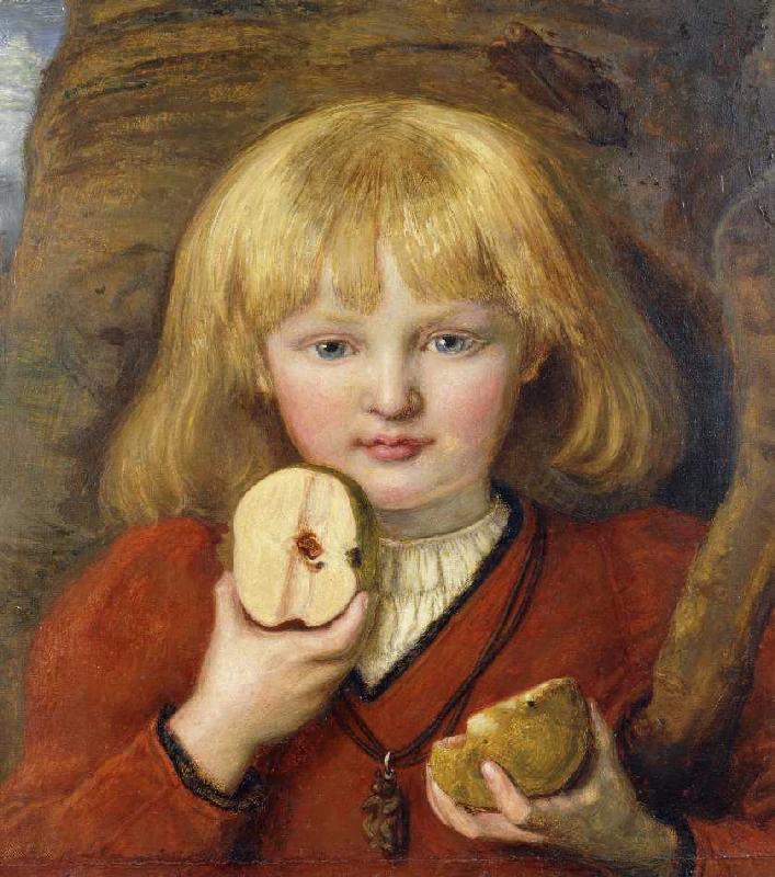Portrait des Enkels des Künstlers als Wilhelm Tells Sohn von Ford Madox Brown
