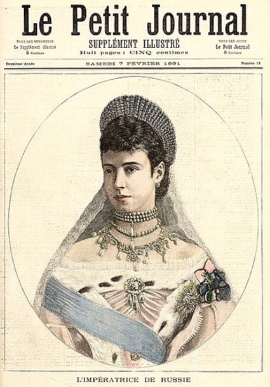 Empress of Russia, from ''Le Petit Journal'', 7th February 1891 von Fortune Louis Meaulle