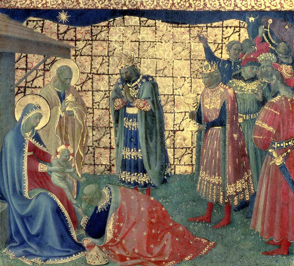 Adoration of the Magi, detail from a predella panel von Fra Beato Angelico