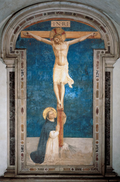 Christ on the Cross Adored by St. Dominic von Fra Beato Angelico