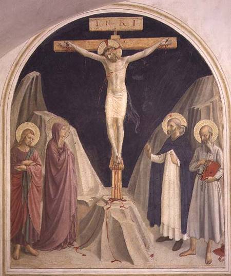 The Crucifixion, with SS. Dominic and Jerome von Fra Beato Angelico