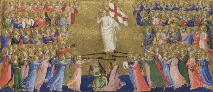 Die Aufnahme Jesu Christi in den Himmel (Altarbild fur San Domenico in Fiesole) von Fra Beato Angelico