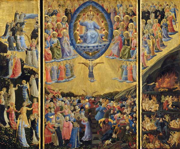 Das Jüngste Gericht (Flügelaltar) von Fra Beato Angelico