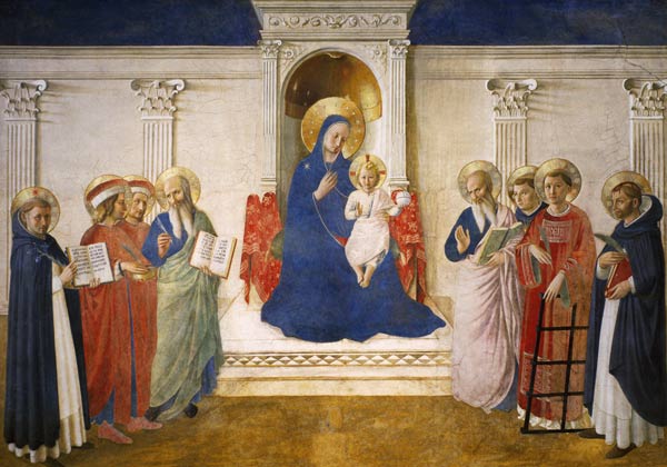 The Madonna delle Ombre, 1450 (fresco) von Fra Beato Angelico