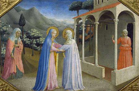 Visitation, from the predella of the Annunciation Alterpiece c.1430-32
