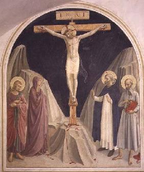 The Crucifixion, with SS. Dominic and Jerome 1442