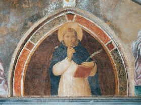 St. Peter Martyr asking for Silence (fresco)