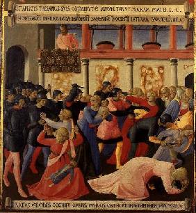 The Massacre of the Innocents, detail from panel one of the Silver Treasury of Santissima Annunziata c.1450-53