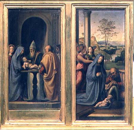 The Circumcision and the Nativity von Fra Bartolommeo