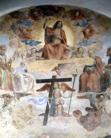 The Last Judgement, detail depicting Christ in Majesty von Fra Bartolommeo