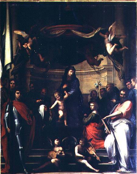 The Mystic Marriage of St. Catherine of Siena von Fra Bartolommeo