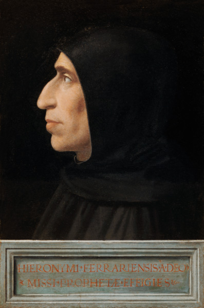 Portrait of Savonarola (panel) von Fra Bartolommeo
