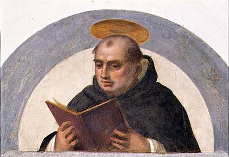 St. Thomas Aquinas Reading von Fra Bartolommeo