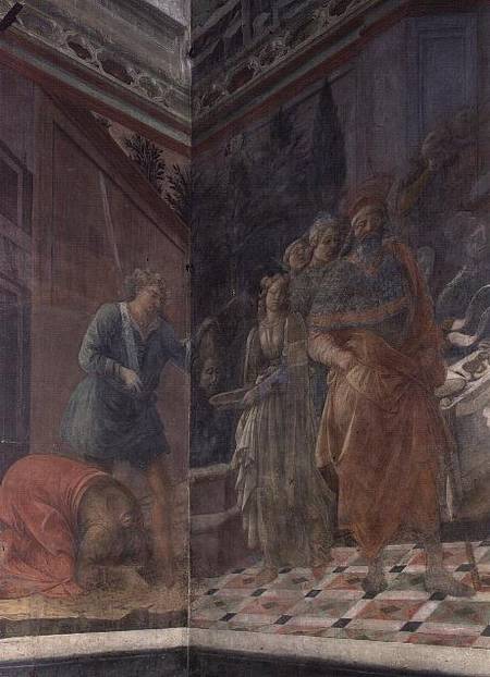 The Beheading of St. John the Baptist (fresco) von Fra Filippo Lippi