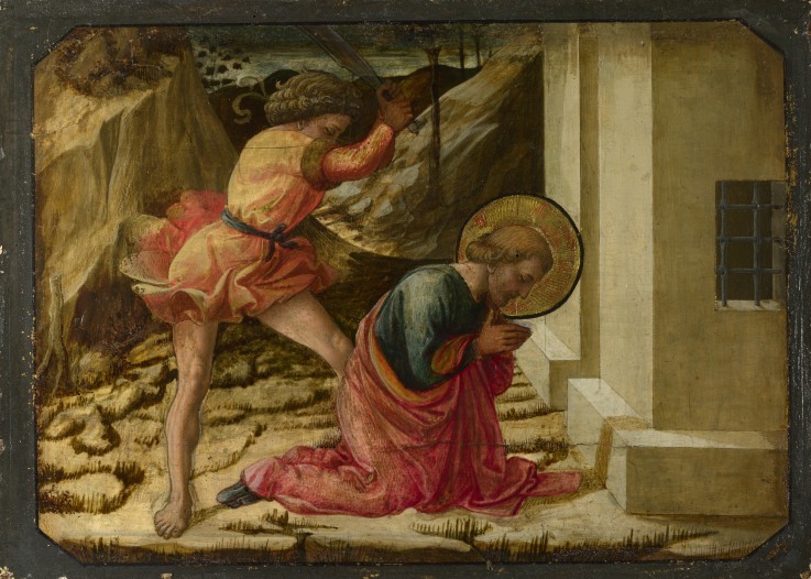 Die Enthauptung des heiligen Jakobus des Älteren (Predella des Altarbildes der Santa Trinità von Pis von Fra Filippo Lippi