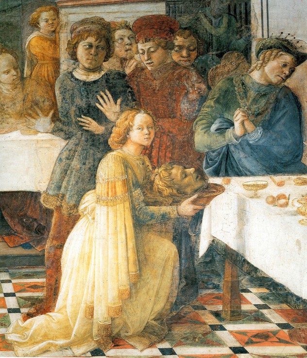 Die Enthauptung Johannes des Täufers (Detail) von Fra Filippo Lippi