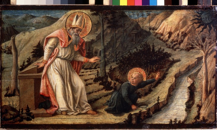 Die Vision des heiligen Augustinus von Fra Filippo Lippi