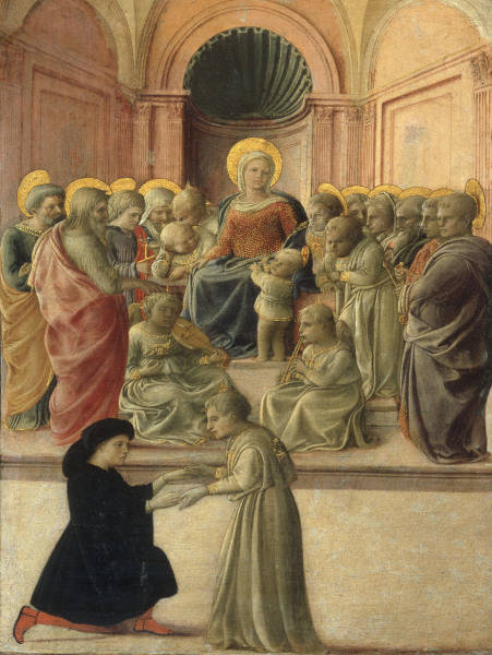 Filippo Lippi, Maria mit Kind, Heiligen von Fra Filippo Lippi