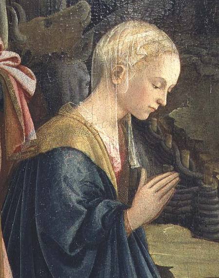 The Nativity, detail depicting the Madonna von Fra Filippo Lippi