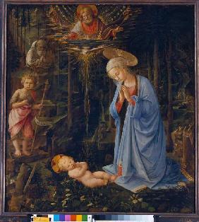 Maria, das Kind verehrend. um 1459