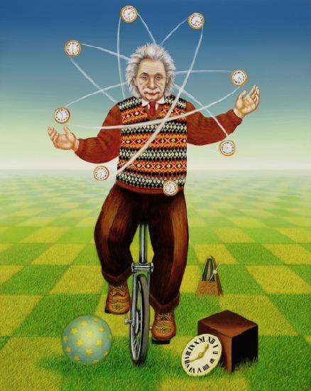 Einstein Juggling with Time 2000