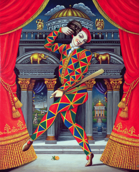 Harlequin at the Gates of Horn and Ivory von Frances Broomfield