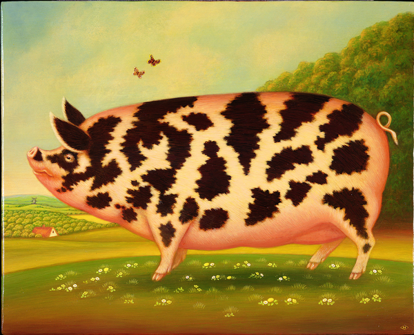 Old Spot Pig von Frances Broomfield