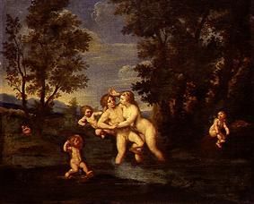 Salmacis umarmt Hermaphrodit. von Francesco Albani