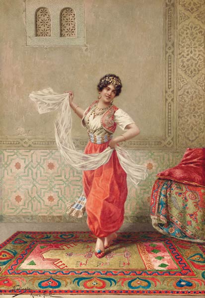 Orientalische Tänzerin. von Francesco Ballesio