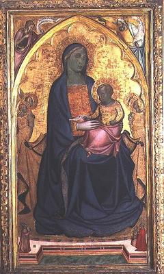 Madonna and Child Enthroned von Francesco, da Volterra Neri