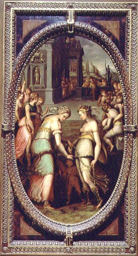 Juno borrowing the Girdle of Venus von Francesco del Coscia