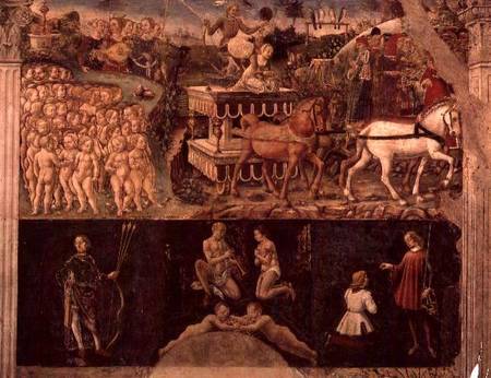 The Month of May: Triumph of Apollo and the Zodiac von Francesco del Cossa