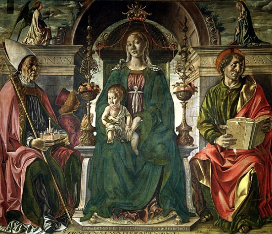 The Virgin and Saints von Francesco del Cossa