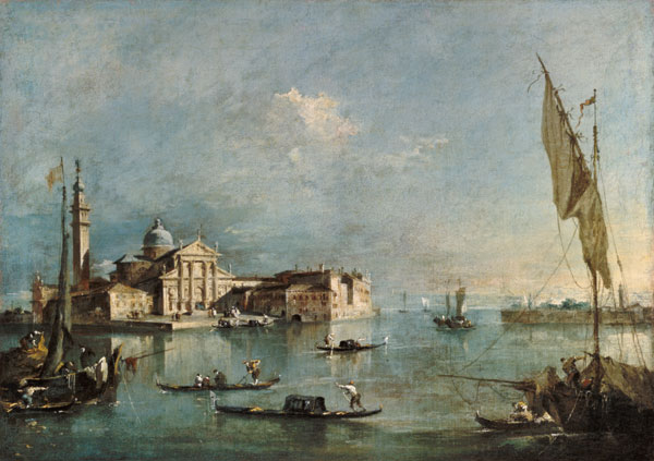 Blick auf die Insel San Giorgio Maggiore von Francesco Guardi