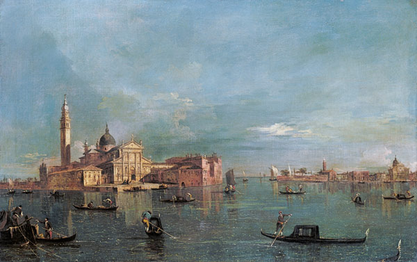 Bacino di San Marco mit Blick auf San Giorgio Maggiore, Venedig von Francesco Guardi
