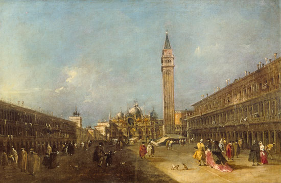 Piazza San Marco. von Francesco Guardi