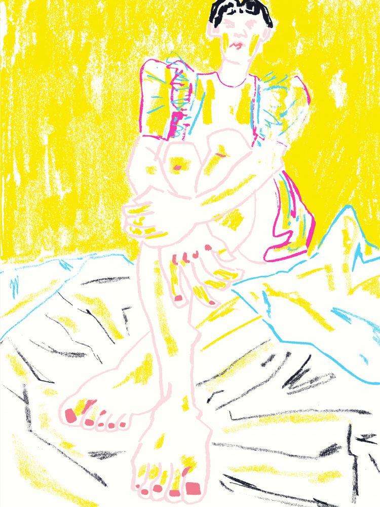 Das Mädchen im gelben Kleid von Francesco Gulina