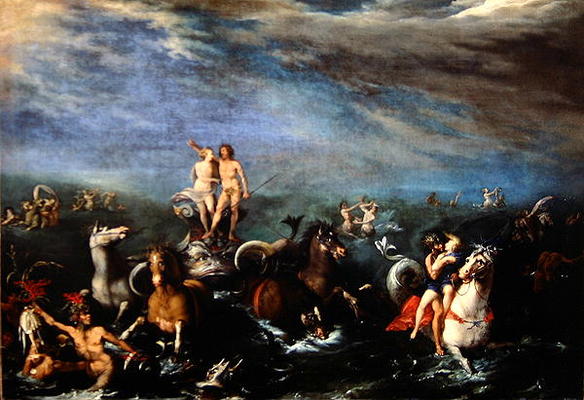 Triumph of Neptune (oil on canvas) von Francesco Napoletano