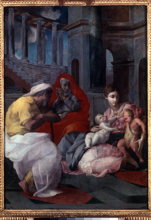 Die Heilige Familie mit dem Johannesknaben und der heiligen Elisabeth von Francesco Primaticcio