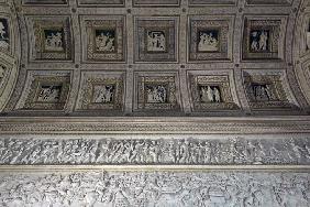 Stuckdekoration mit mythologischen Szenen im Palazzo del Tè