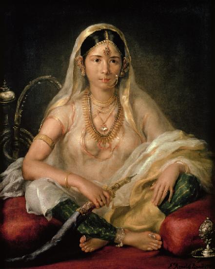 Portrait of a Mogul Lady 1787