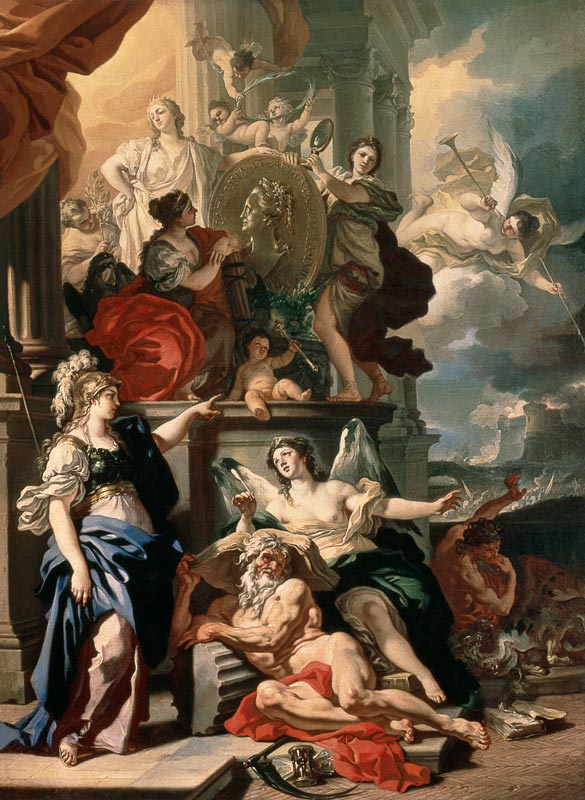 Allegory of a Reign von Francesco Solimena